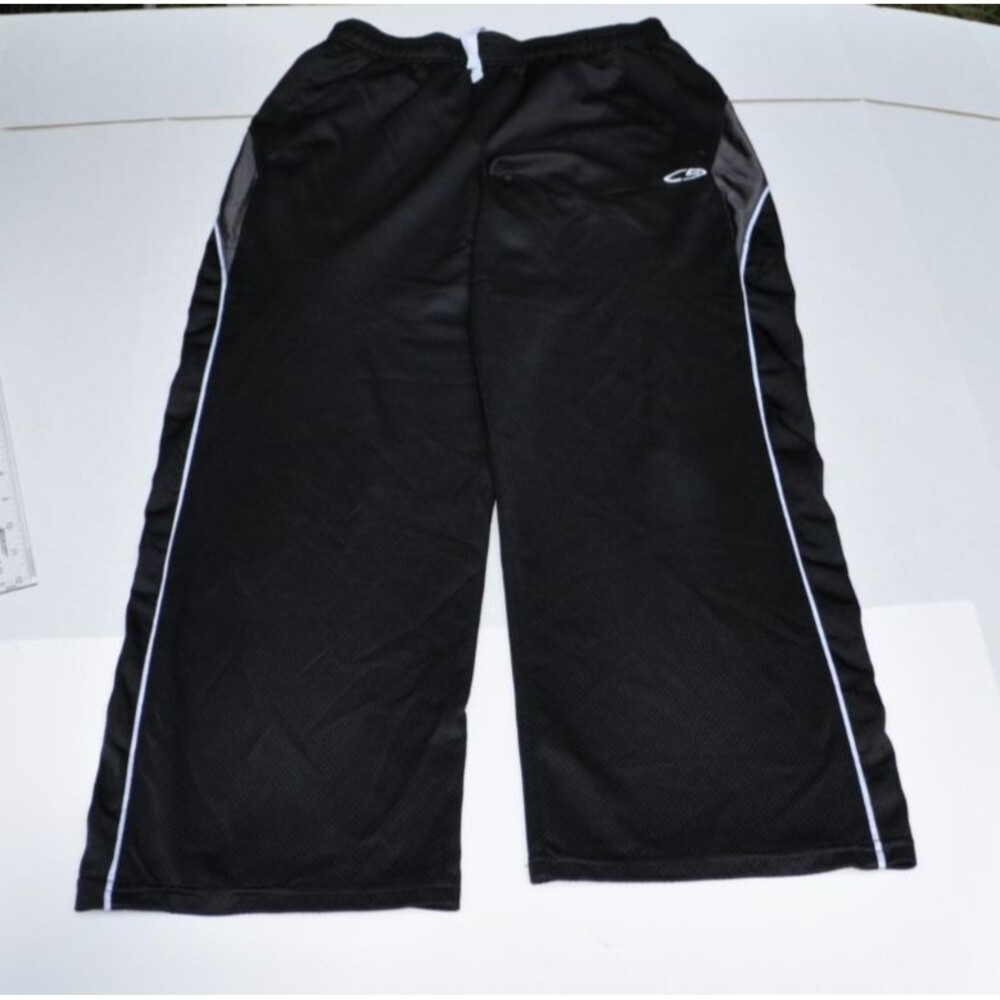Champion Jogger Sweatpants Black Gray White Big Boy L(12-14) Pockets